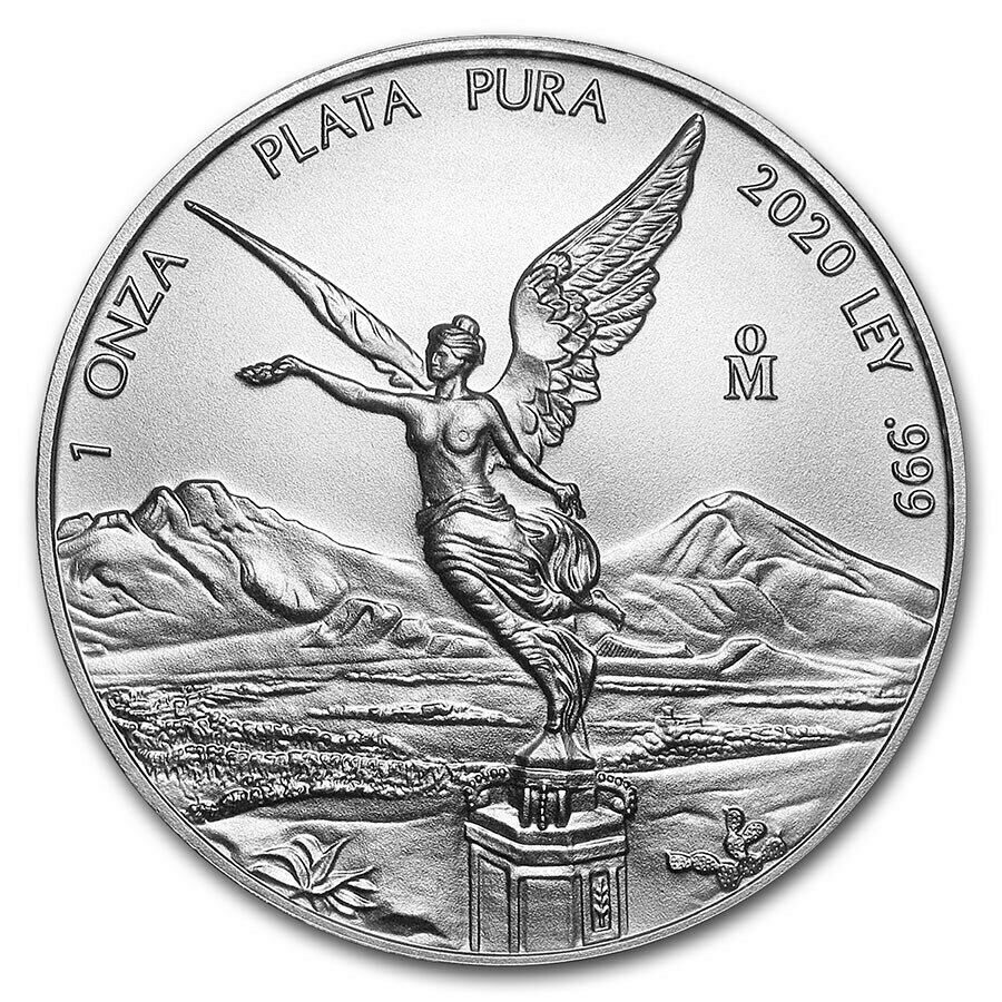 2020 Mexico Libertad 1 Oz Silver Limited Bu Round Capsuled Ag-47 Bullion Coin