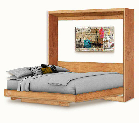Horizontal Queen Wall Bed / Murphy Bed With Table Woodworking Plans, 3qhwb